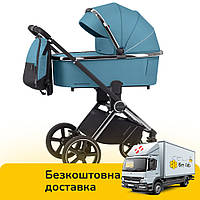 Универсальная коляска 2 в 1 CARRELLO Ultimo CRL-6511 Aqua Blue Голубой