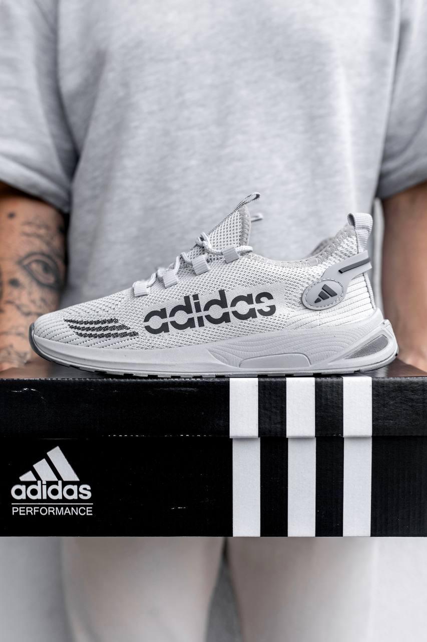 Кросівки чоловічі Adidas сірі весна літо повсякденні стильні легкі молодіжні літні В'єтнам