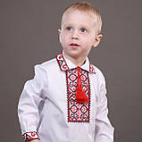 Дитячі вишиванки для хлопчика з червоною вишивкою, фото 2