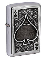 Зажигалка ZIPPO 49637 Ace Of Spades Emblem Пиковый туз