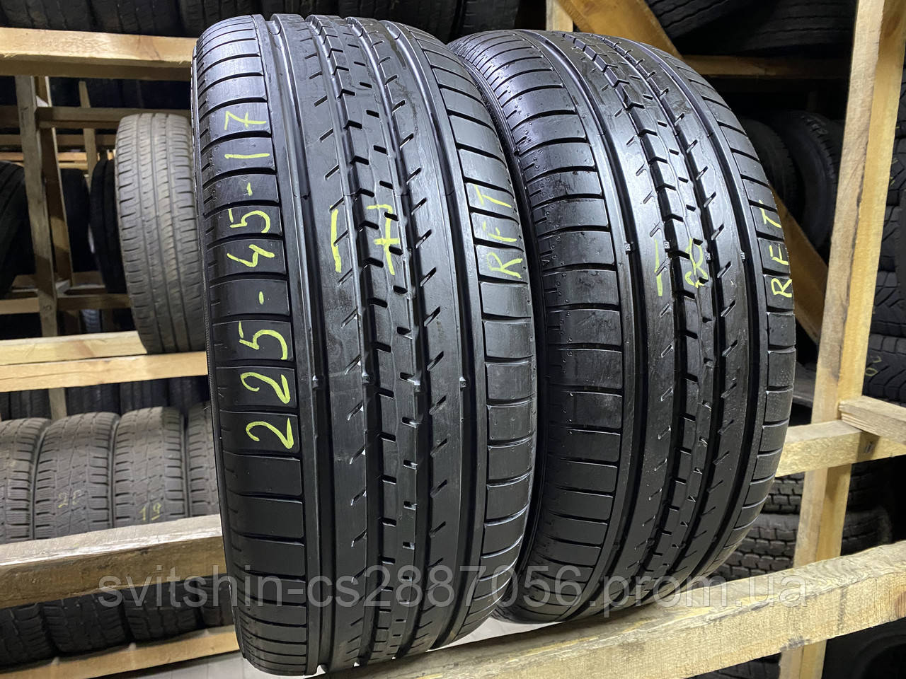 Шини літо 225/45R17 Goodyear Excellence RFT 7+мм 2шт