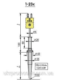 Терморегулювач ТХА1-23к, фото 1