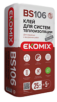 Смесь EKOMIX "Клей для систем теплоизоляции BS 106", 25 кг