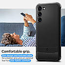 Чохол Spigen для Samsung Galaxy S23 Plus — Rugged Armor, Matte Black (ACS05665), фото 7