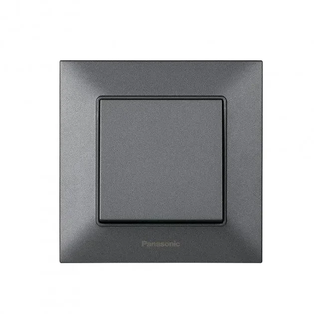 Вимикач одноклавішний Panasonic Arkedia Slim димчастий WNTC0001-2DG, фото 1