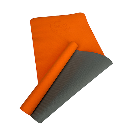 Килимок для йоги та фітнесу TPE 183 х 61 см товщина 4мм (йога мат) WCG M7, фото 1