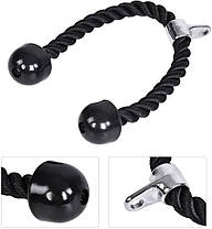 Канат для тяги на трицепс з подвійним хватом WCG 72 см., фото 2