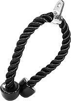 Канат для тяги на трицепс з подвійним хватом WCG 72 см., фото 5