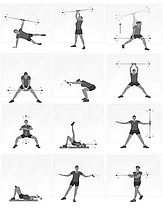 Вібротренажер WCG палиця гімнастична для фітнесу, фото 4