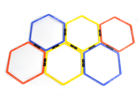 Тренувальна підлогова сітка гексагональна WCG 6 шт., фото 1