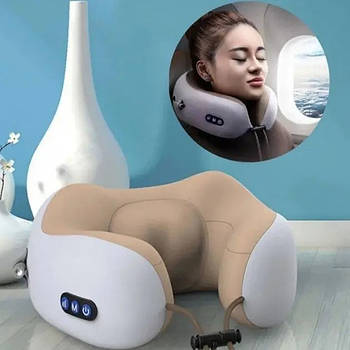 Акумуляторний масажер для шиї Дорожня масажна подушка Massage Pillow