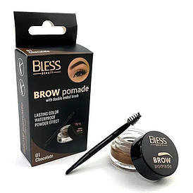 Помадка для брів Bless Brow Pomade № 01, з пензлем