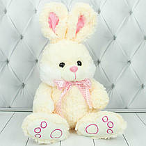 М'яка іграшка зайчик (з музикальним елементом), 38 см.