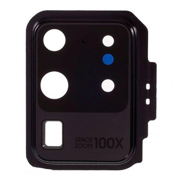 Скло камери для смартфону Samsung G988 Galaxy S20 Ultra, чорний