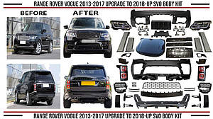 Range Rover L405 Тюнінг комплект рестайлінгу (в SVO 2019+) TSR Комплект обвісів Ленд ровер Рендж Ровер IV