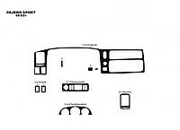 Mitsubishi Pajero Sport 2002-2007 Накладки на панель Карбон TSR Накладки на панель Митсубиси Паджеро Спорт