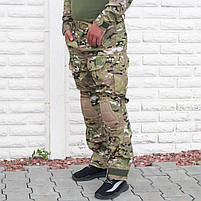 Штани військові літні з наколінниками тактичні для ЗСУ Мультикам РІП СТОП, брюки армійські, розмір 46-62, фото 2