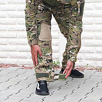 Штани військові літні з наколінниками тактичні для ЗСУ Мультикам РІП СТОП, брюки армійські, розмір 46-62, фото 3