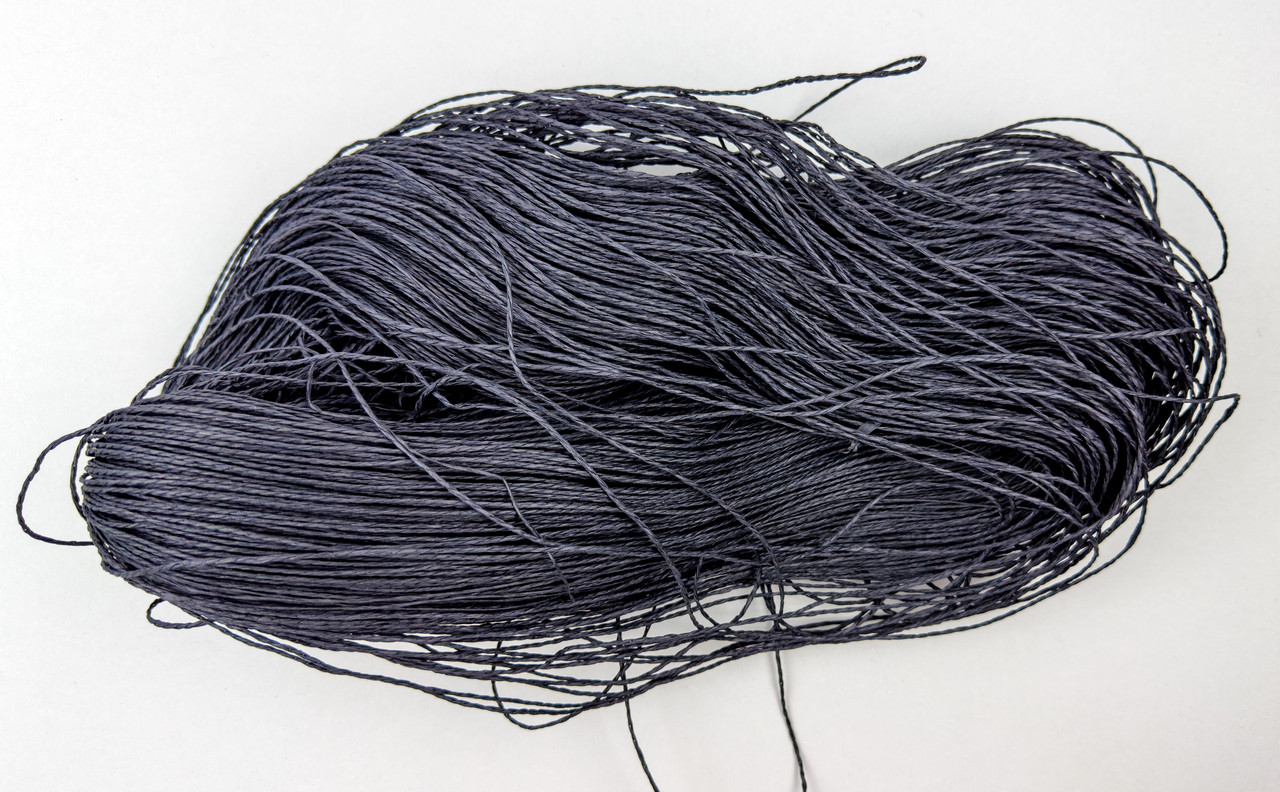 Рафія соломка для в'язання капелюхів, сумок чорний, фото 1