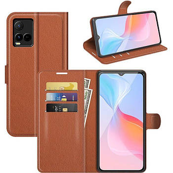 Чохол-книжка Litchie Wallet для Vivo Y33s / Y21s / Y21 Brown