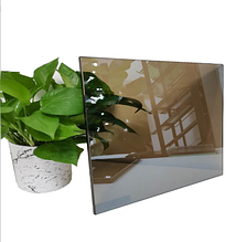 Скло 6мм бронза загартоване з кромкою