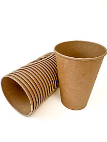 Стакан паперовий Крафт 330 мл/50 шт