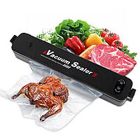 Кухонный вакуумный упаковщик пищевых продуктов Vacuum Sealer, Черный / Упаковщик вакуумный для еды