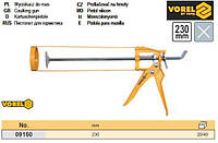 Пистолет для силикона Польша рамный шток 6 граней VOREL-09150