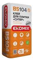 Суміш EKOMIX "Клей для плитки Супер BS 104", 25 кг