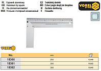 Косинець кутнік столяра алюміній I=300мм VOREL-18361