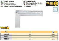 Угольник столярный Польша алюминий I=350 мм VOREL-18362