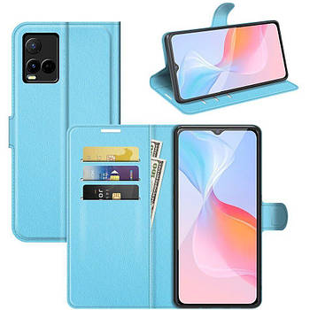 Чохол-книжка Litchie Wallet для Vivo Y33s / Y21s / Y21 Light Blue