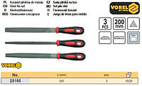 Набір напилки l=200мм 3шт VOREL-25165