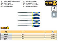 Набор надфиль надфілі l=180мм 6шт VOREL-25353