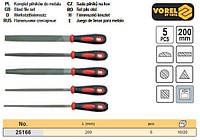 Набір напилки l=200мм 5шт VOREL-25166