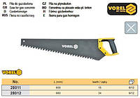Ножівка ножівка газобетон l=600 мм зуб твердосплав VOREL-28011