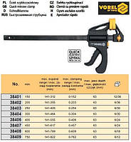 Струбцина Польша автомат пластмасса l=150 мм VOREL-38401