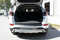 Hyundai Tucson 2016-2018 Накладка на задний бампер EuroCap (ABS) TSR Накладки на задний бампер Хюндай Туксон
