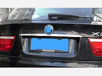 BMW X6 F16 Хром планка над номером TSR Накладки на крышку багажника БМВ Х6 F-16