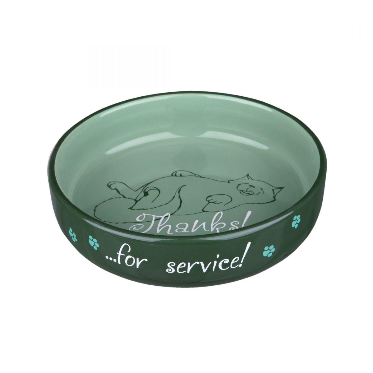 Миска Trixie для котів коротконосих порід, керамічна, 15 см, 300 мл
