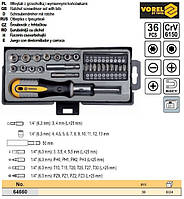 Набор отвертка насадки Польша биты Cr-V 36 насадок VOREL-64660
