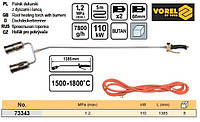 Паяльник газовый Польша 2 сопла L=1385 мм шланг 5 м VOREL-73343