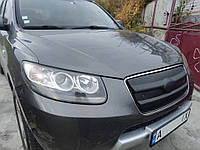 Hyundai Santa Fe 2005-2010 Зимняя решетка радиатора матовая (верхняя) TSR Зимние заглушки Хюндай Санта Фе 2