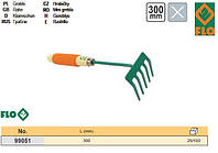 Грабли садовые мини 5 зубов 300 мм. Польша FLO-99051.