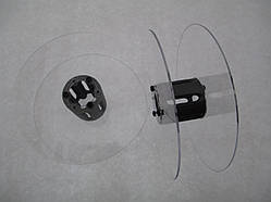 Котушка для мірних матеріалів: тасьма, стрічки, нитки, шнури. Діаметр 121 мм, діаметр котушки 35 мм, ширина 37 мм