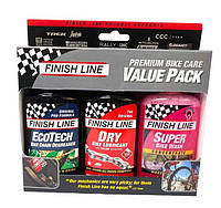 Набор для ухода за велосипедом - Finish Line "Premium Bike Care Value Pack (Dry)" (Teflon)