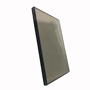 Скло 8мм графіт матовий загартований з кромкою, фото 1