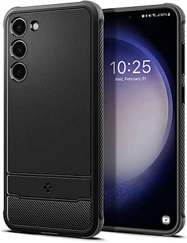 Чохол Spigen для Samsung Galaxy S23 Plus - Rugged Armor, Matte Black (ACS05665)
