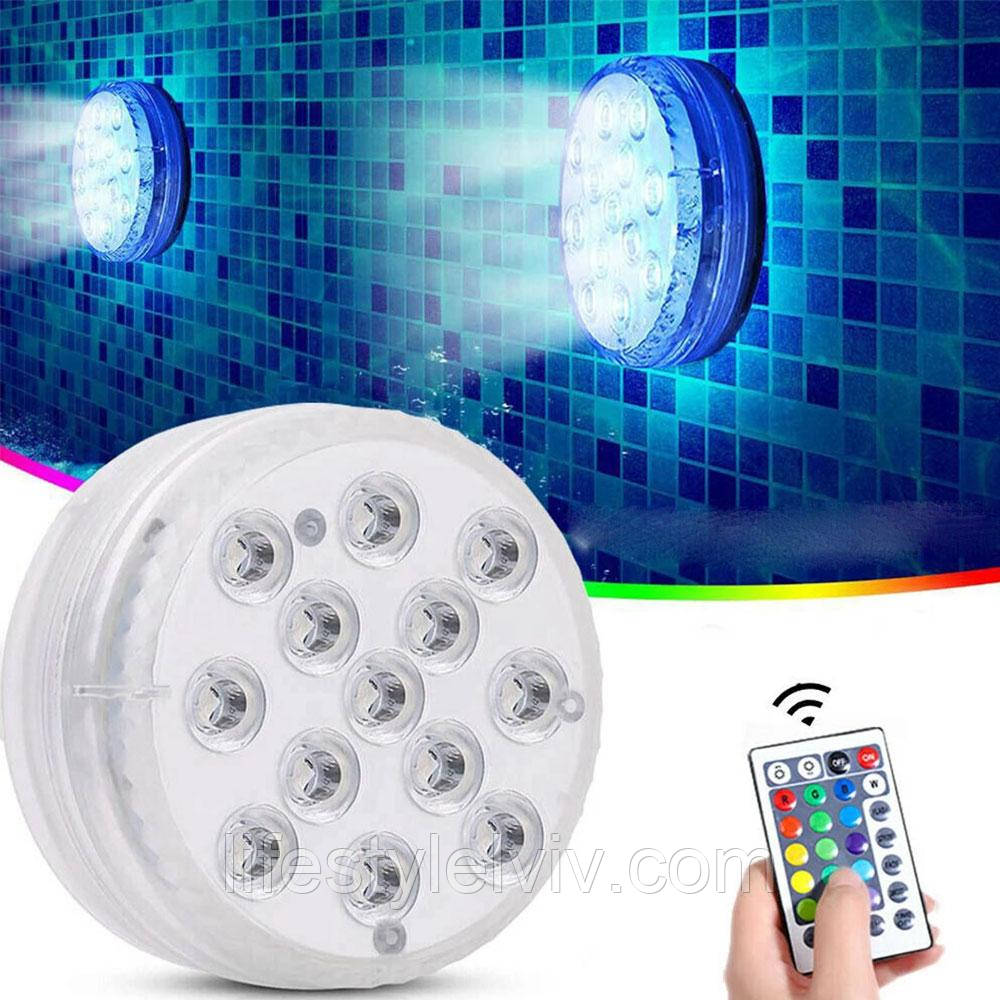 Універсальне LED підсвічування з пультом Rainbow Light Show RGB, 13 LED / Водонепроникний світильник / Світлодіодне підсвічування