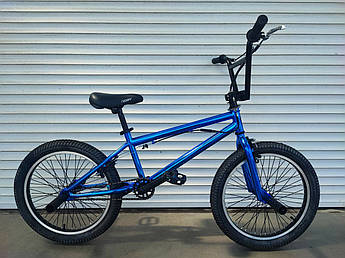 Трюковий велосипед Crosser BMX 20" Blue сталевий до 110кг колір блакитний металік